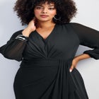 Luxe Drape Chiffon Overlay Jumpsuit image number null