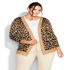 Longline Print Cardigan image number null