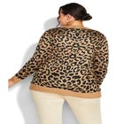 Longline Print Cardigan image number null