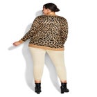 Longline Print Cardigan image number null