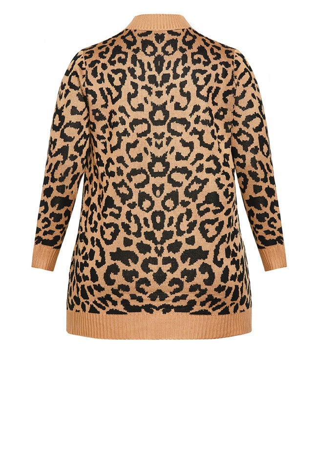 Longline Print Cardigan image number 13