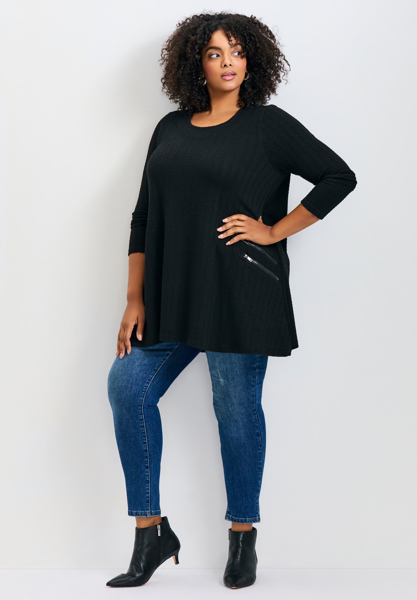 Alina Hacci Zip Detail Tunic image number 0