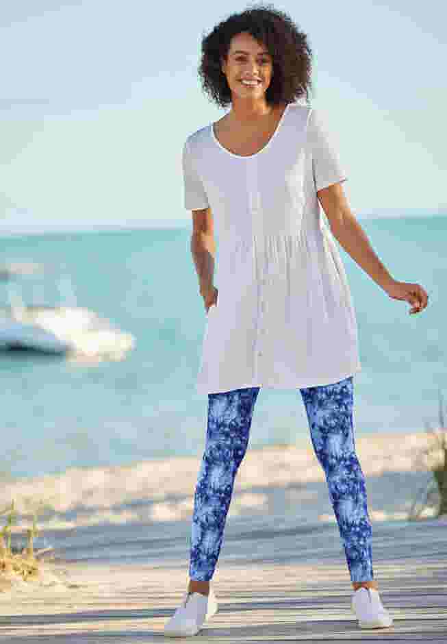 Stretch Cotton Printed Legging image number 4