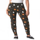 Stretch-Cotton Knit Pull-On Printed Leggings image number 0