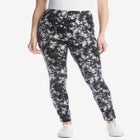 Stretch-Cotton Knit Pull-On Printed Leggings image number null