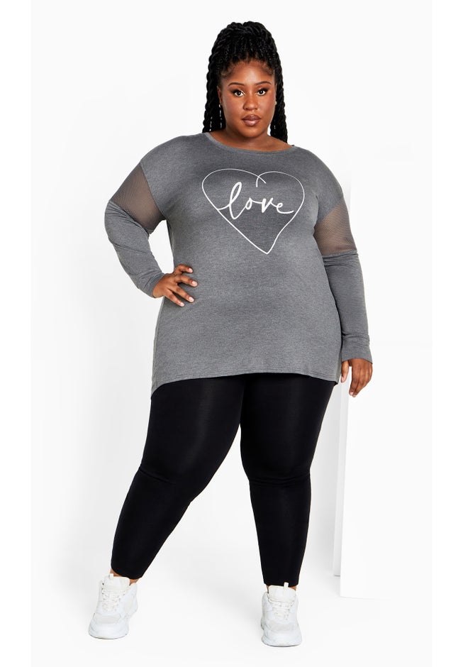 Mesh Sleeve Top image number 2