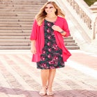 Soft Knit Jacket Dress image number null