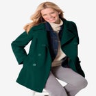 Wool-Blend Double-Breasted Peacoat image number null