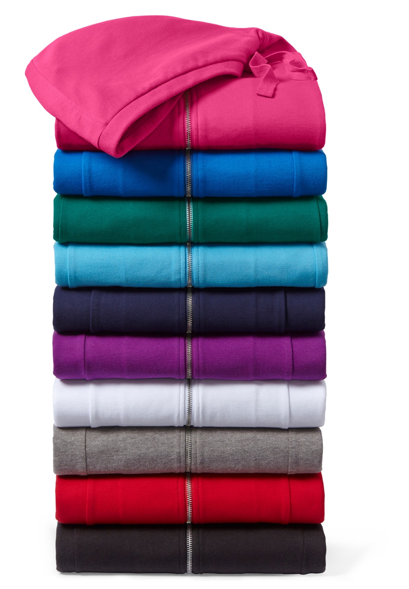 Zip Front Tunic Hoodie Jacket image number 3