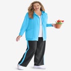 Zip Front Tunic Hoodie Jacket image number null