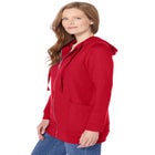 Zip Front Tunic Hoodie Jacket image number null