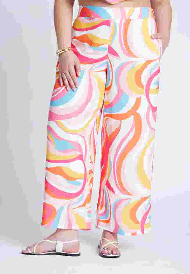  Printed Wide Leg Pant  image number 1