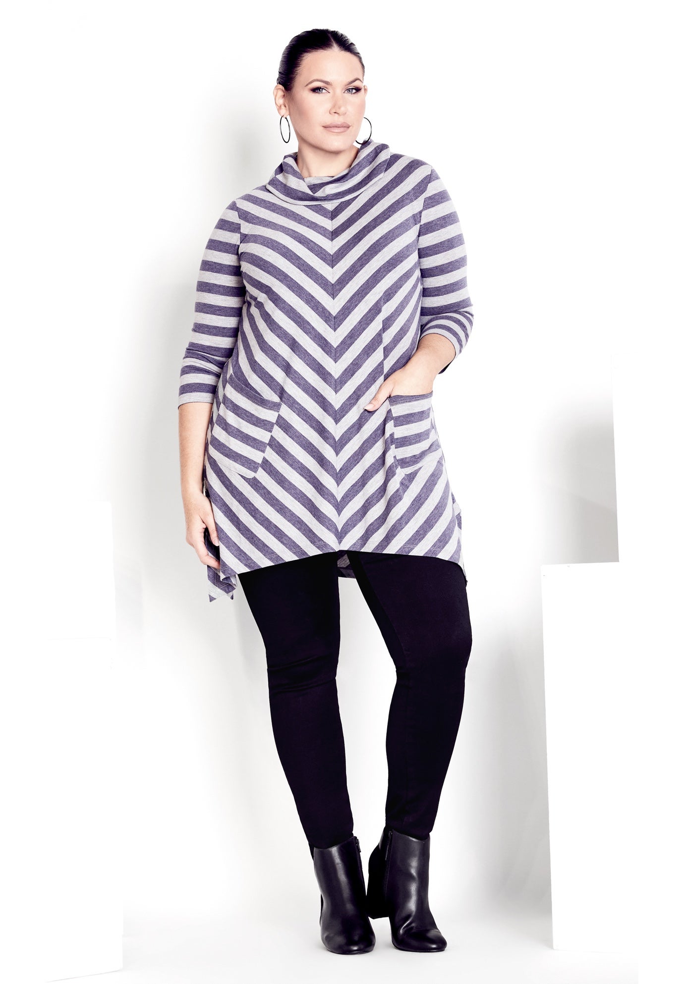 Emily Panel Stripe Tunic image number 1