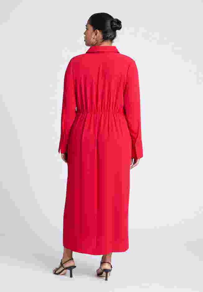 Collared Maxi Shirt Dress image number 2
