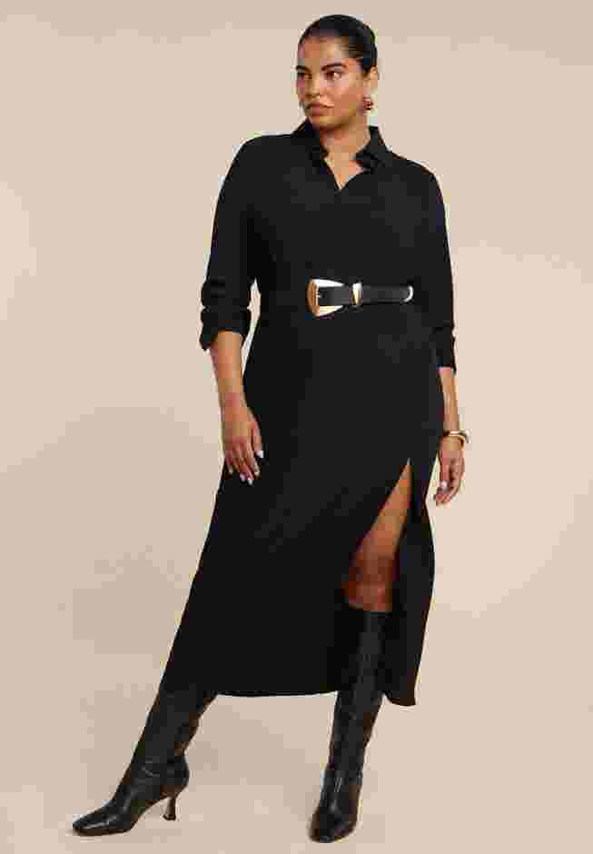 Collared Maxi Shirt Dress image number 0