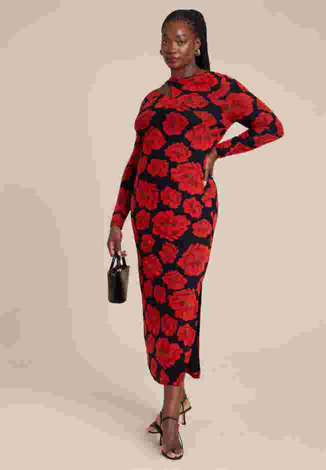 Shoulder Detail Mesh Dress image number 1