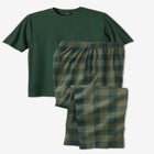 Jersey Knit Plaid Pajama Set image number null