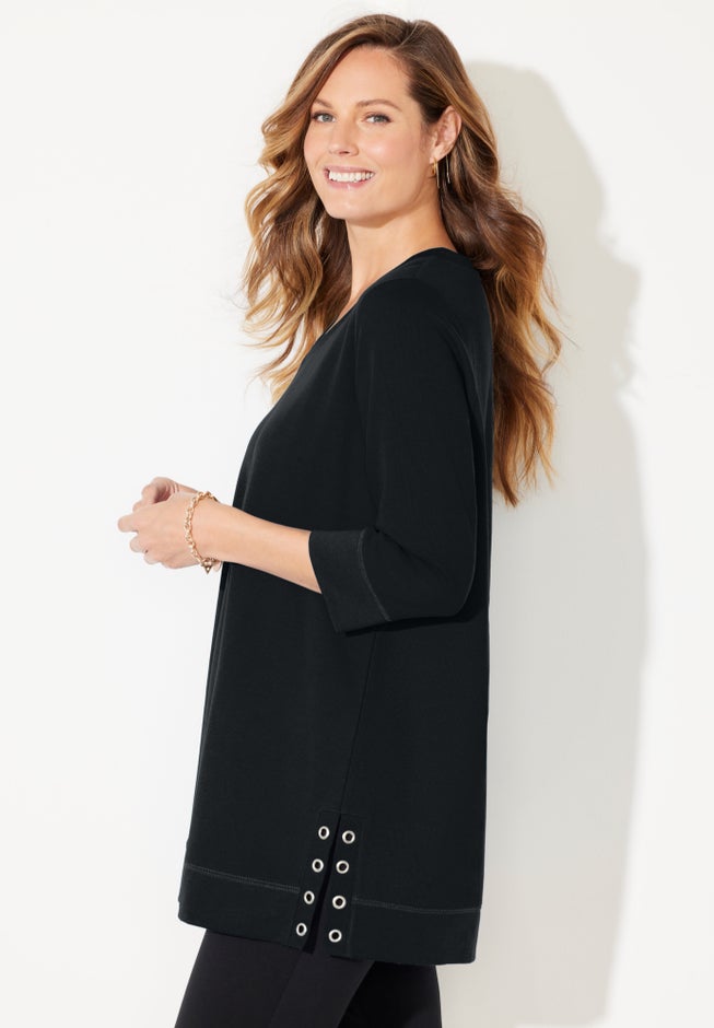 Cloud Knit V-Neck Top image number 1