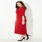 Ruffle Sleeve Shift Dress image number null