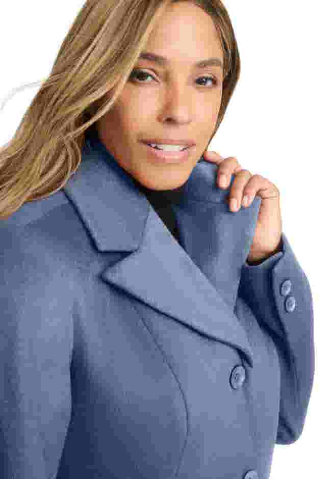 Full Length Wool Blend Coat image number 3