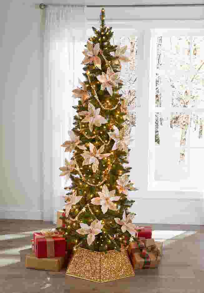 7.5’ Pre-lit Slim Alberta Spruce Tree image number 0