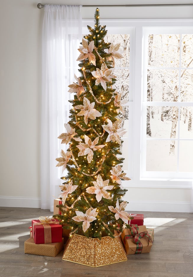 7.5’ Pre-lit Slim Alberta Spruce Tree image number 0
