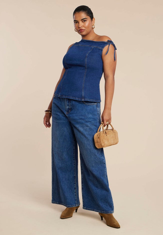 Asym Denim Top image number 1