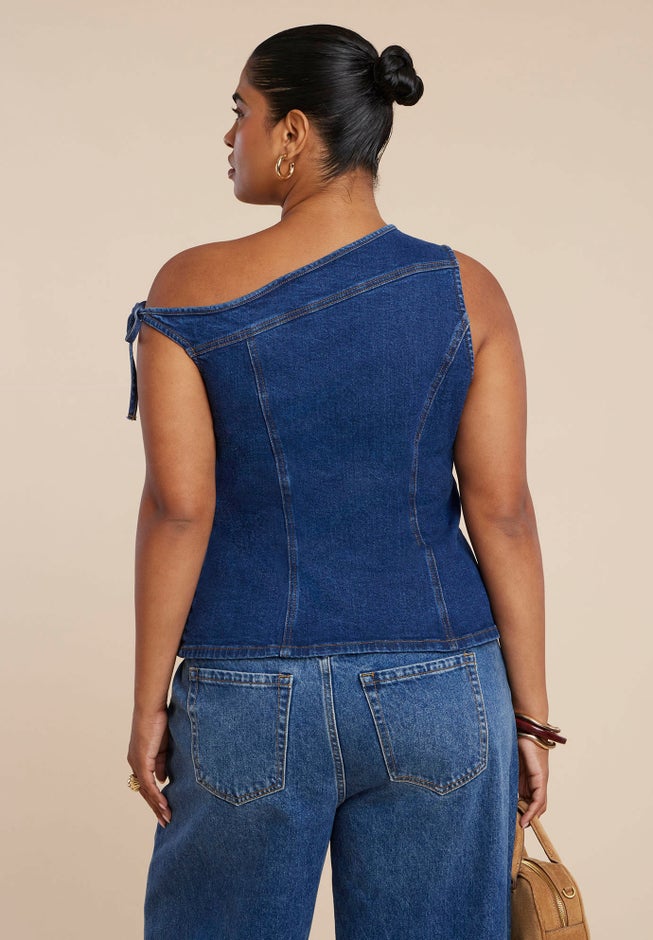 Asym Denim Top image number 2