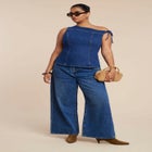 Asym Denim Top image number null