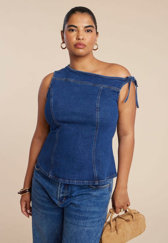 Asym Denim Top image number 0