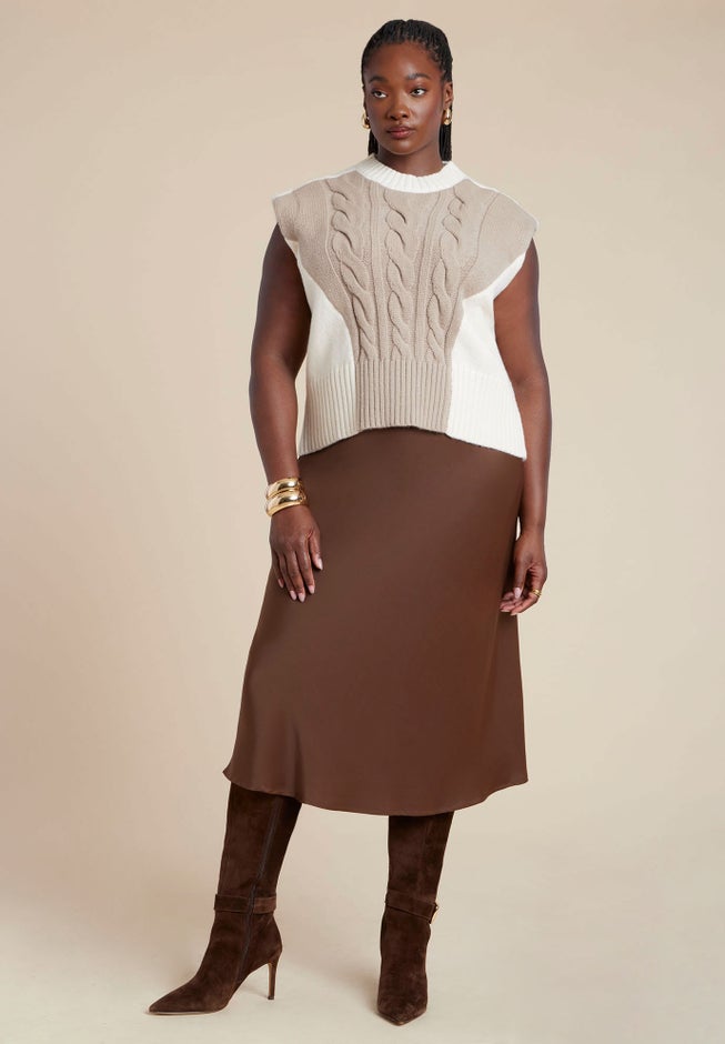 Colorblock Sweater Vest image number 2