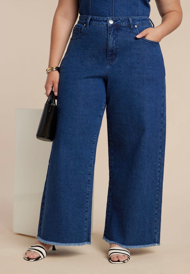Wide Leg Comfort Stretch Jean image number 1