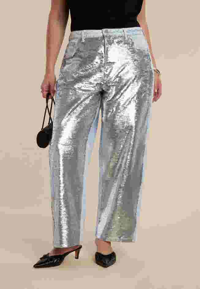 Sequin Front Jean image number 1