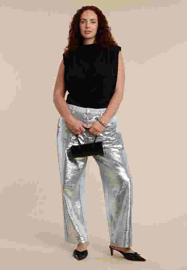 Sequin Front Jean image number 3