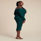 Off Shoulder Textured Dress image number null