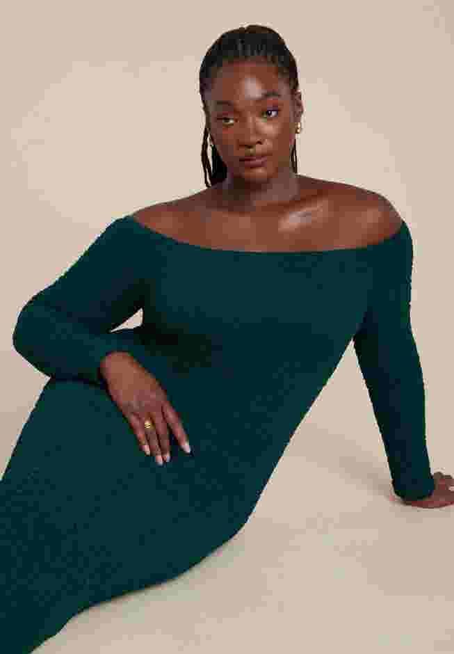 Off Shoulder Textured Dress image number 3