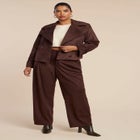 Faux Suede Wide Leg Pant image number null