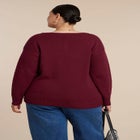 Deep V-Neck Sweater image number null