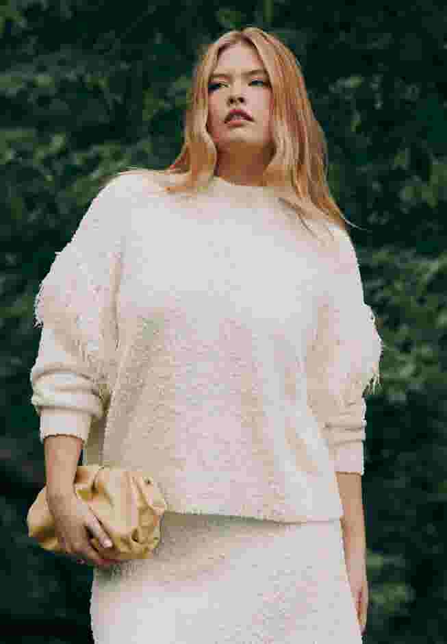 Shoulder Fringe Detail Sweater image number 0