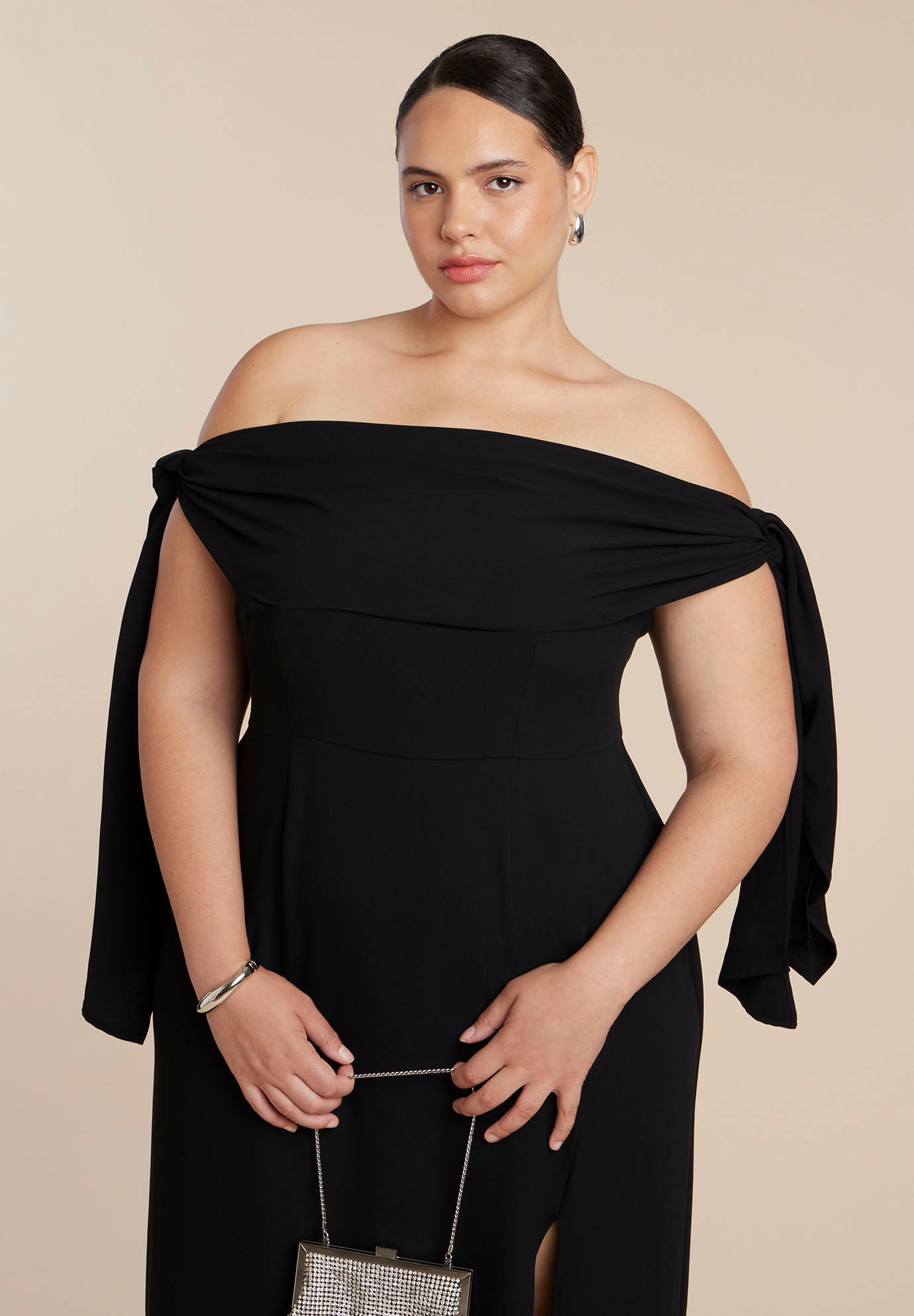 Tie Detail Column Dress image number 3