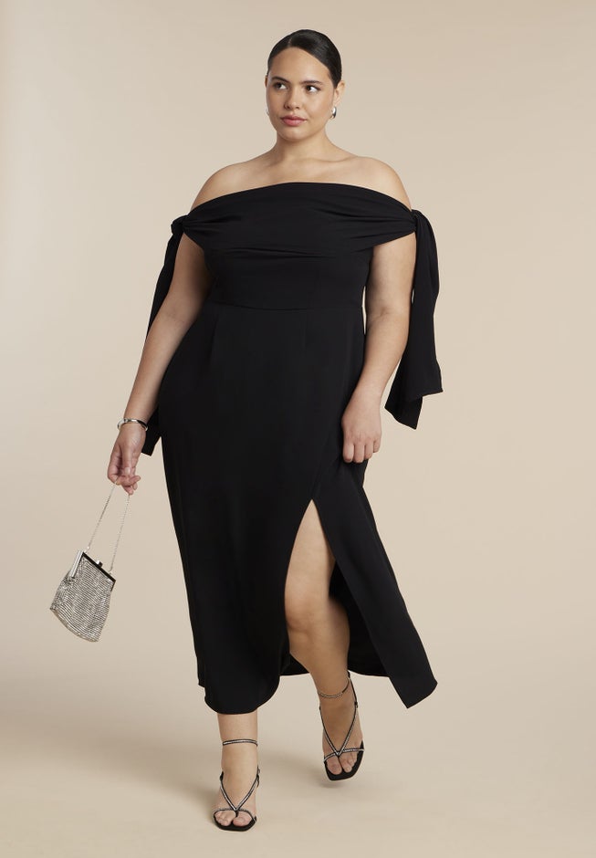 Tie Detail Column Dress image number 5