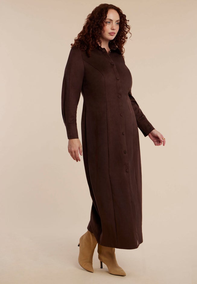 Suede Shirt Dress image number 3