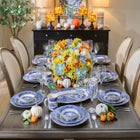 16-PC. Blue Willow Dinnerware Set image number null