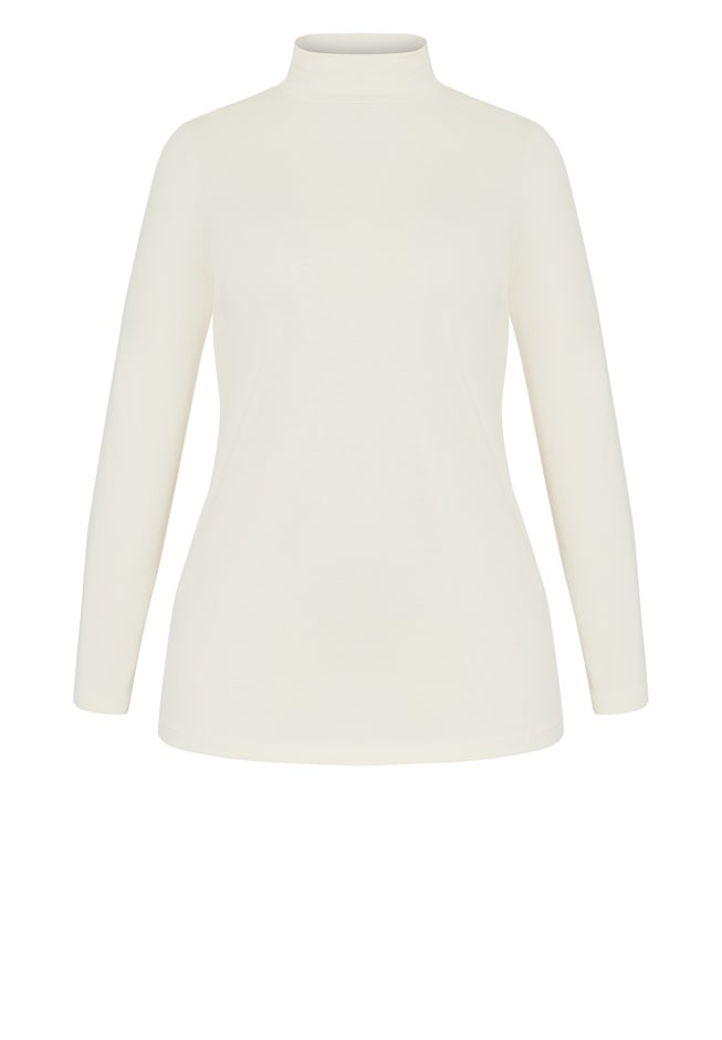 Organic Mock Neck Top image number 3