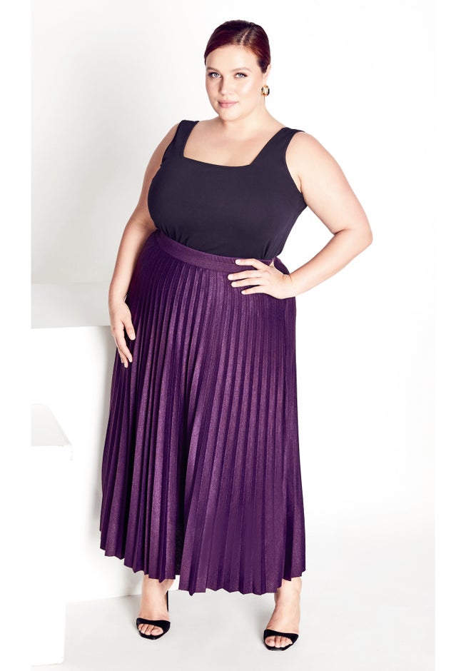 Knit Pleat Skirt image number 0