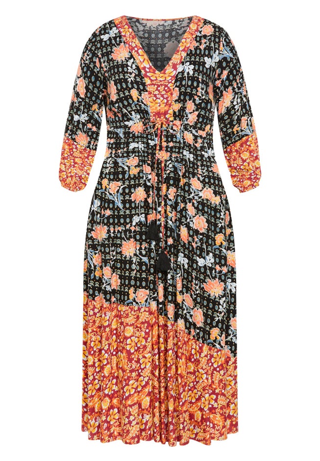 Cynthia Spliced Maxi Dress image number 3