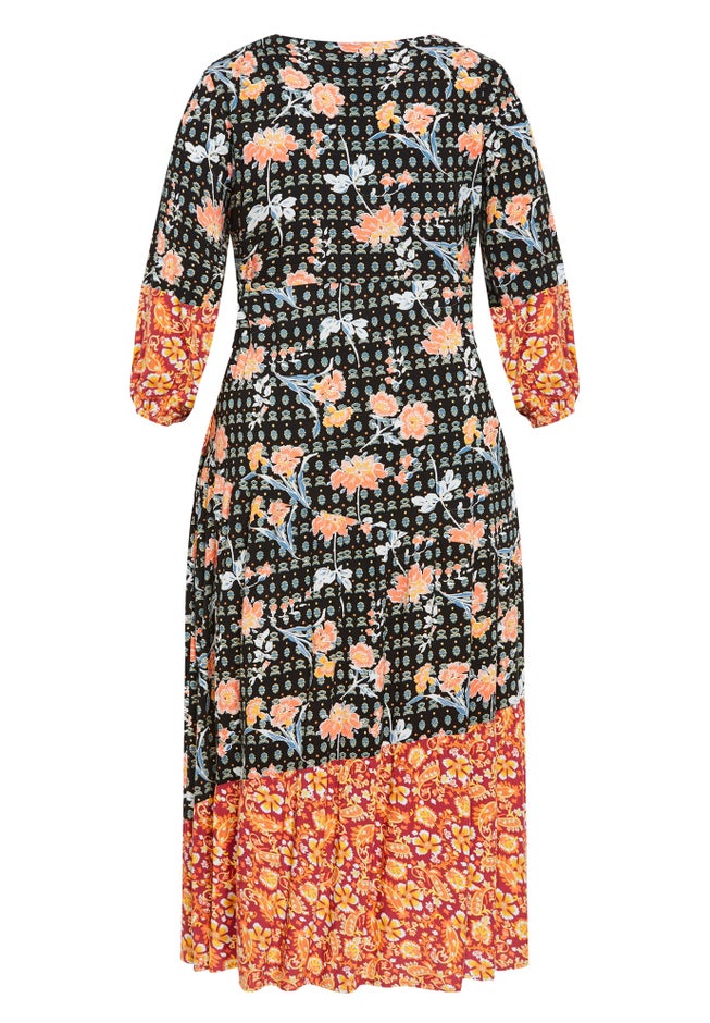 Cynthia Spliced Maxi Dress image number 4