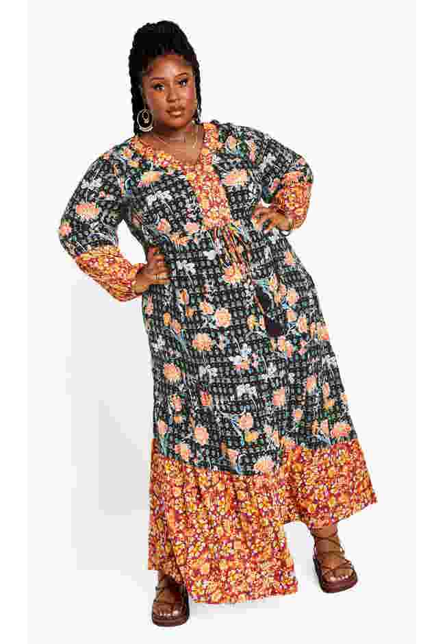 Cynthia Spliced Maxi Dress image number 0