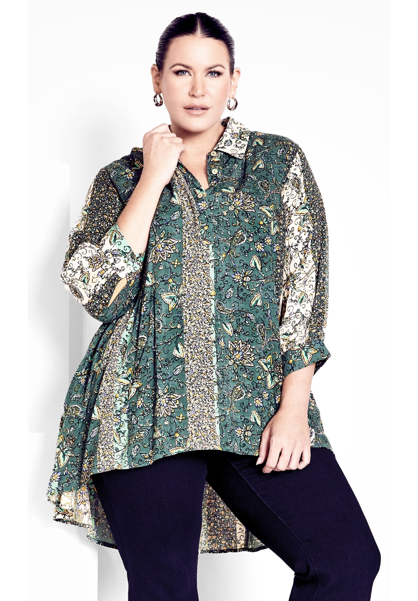 Athena Print Blouse image number 0