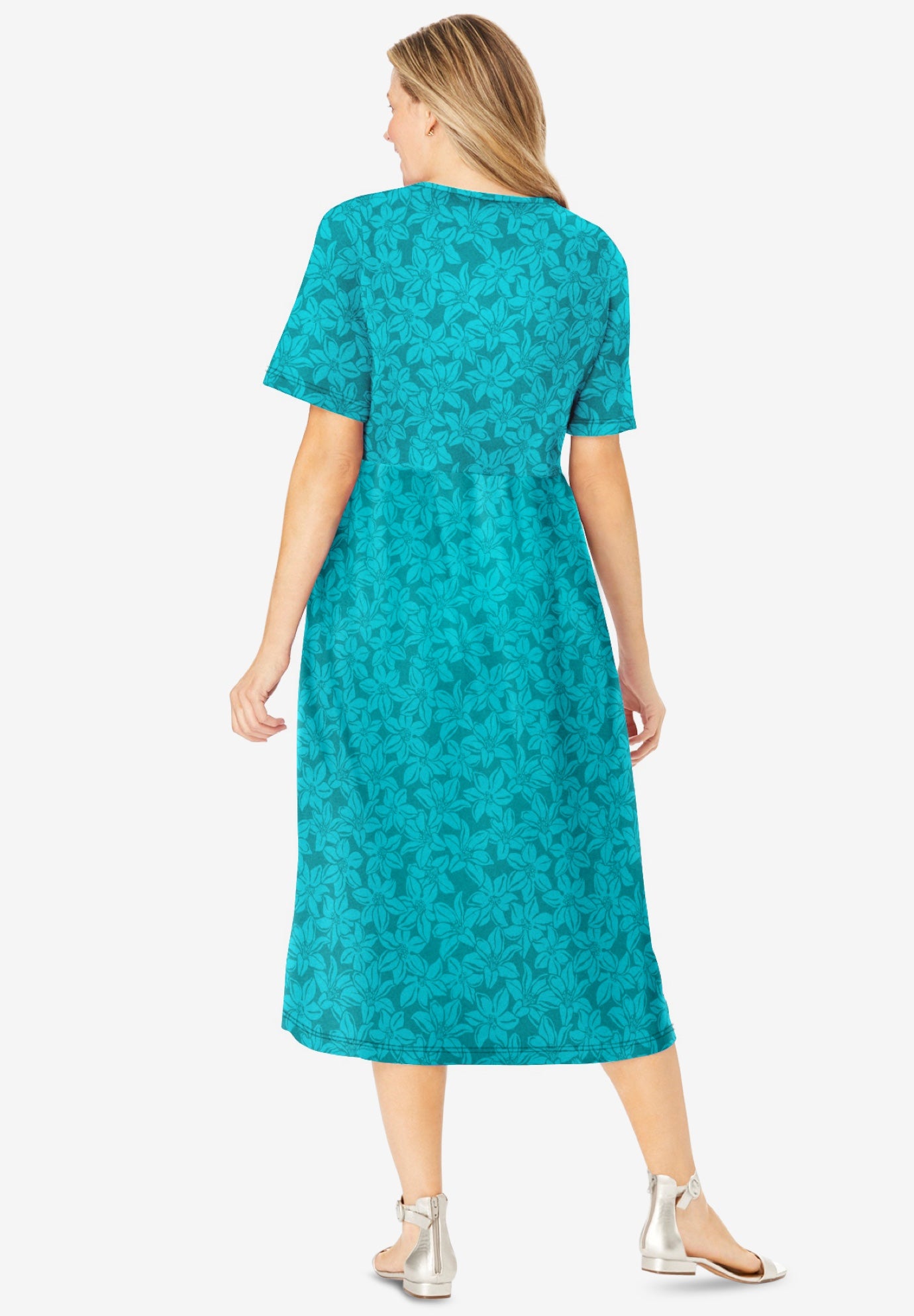 Button-Front Essential Dress image number 1